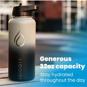 Ombré insulated water bowl Ombre black and white